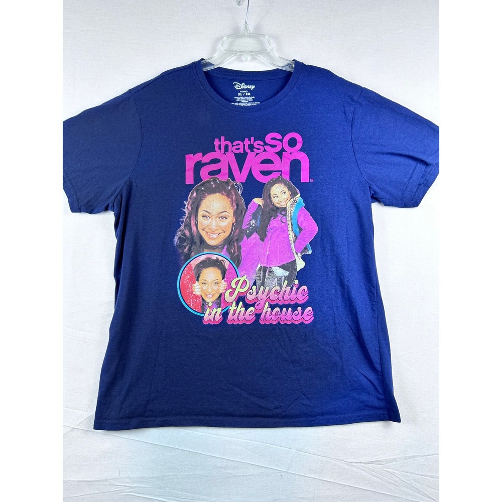Disney Thats So Raven Graphic Tee Navy Blue Psychic In The House Shirt XL
